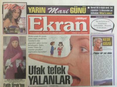 Milliyet Gazetesi Ekran Eki 1 Temmuz 1995 - Fatih Ürekten Yepyeni Klip GZ35325 - 1