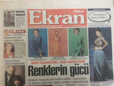 Milliyet Gazetesi Ekran Eki 11 Temmuz 1995 - Gençler Mirkelama Koştu, Tanyeli Fena Korktu GZ35329 - 1