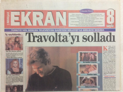 Milliyet Gazetesi Ekran Eki 12 Kasım 1994 - Micheal Jackson Efsanesi, Hülya Avşara Büyük Kampanya GZ24522 - 1