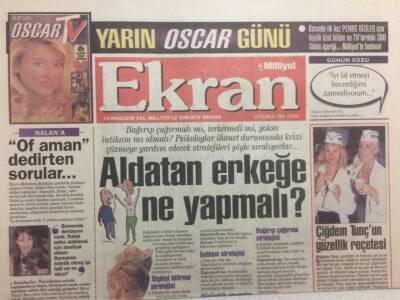 Milliyet Gazetesi Ekran Eki 14 Temmuz 1995 - Aldatan Erkeğe Ne Yapmalı? GZ35662 - 1