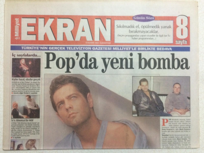 Milliyet Gazetesi Ekran Eki 19 Kasım 1994 - Popta Yeni Bomba, Yıldız Kenterin İsyanı, Hülyada Gazeteci Oldu, Ebru Gündeşde Silikonlandı GZ24523 - 1