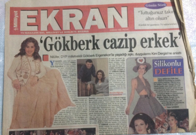 Milliyet Gazetesi Ekran Eki 2 Nisan 1995 - NilüferGökberk Cazip Erkek,Levent Kırca Köşeyi Dödüm GZ21621 - 1