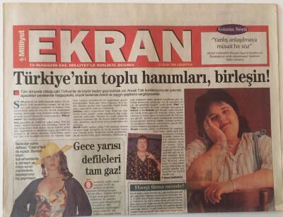 Milliyet Gazetesi Ekran Eki 21 Ocak 1995 - Türkiyenin Toplu Hanımları , Birleşin ! GZ22360 - 1