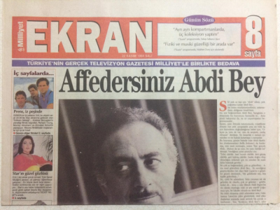 Milliyet Gazetesi Ekran Eki 22 Kasım 1994 - Emel Sayınla Yeniden, Fatih Erkoçdan Müzik Ziyafeti GZ24524 - 1