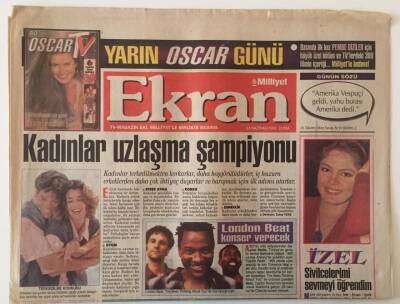 Milliyet Gazetesi Ekran Eki 23 Haziran 1995 - Kadınlar Uzlaşma Şampiyonu GZ22363 - 1
