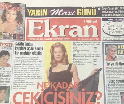 Milliyet Gazetesi Ekran Eki 3 Haziran 1995 - Ne Kadar Çekicisiniz? GZ36436 - 1