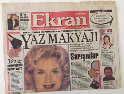 Milliyet Gazetesi Ekran Eki 31 Mayıs 1995 - Yaz Makyajı GZ25086 - 1