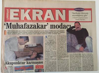 Milliyet Gazetesi Ekran Eki 4 Ocak 1995 - Muhafazakar Modacı Cemil İpekçi GZ25085 - 1