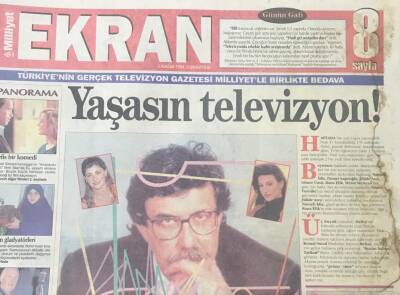 Milliyet Gazetesi Ekran Eki 5 Kasım 1994-Gecenin Rengi Şimdi Rengarenk -Yaşasın Televizyon GZ36427 - 1