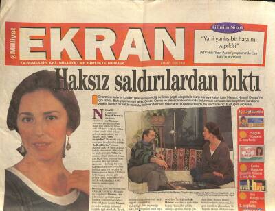 Milliyet Gazetesi Ekran Eki 7 Mart 1995 - Serdar Ortaçın Yeni Klibi Zakkumun Çekimleri Şilede Başladı GZ123110 - 1