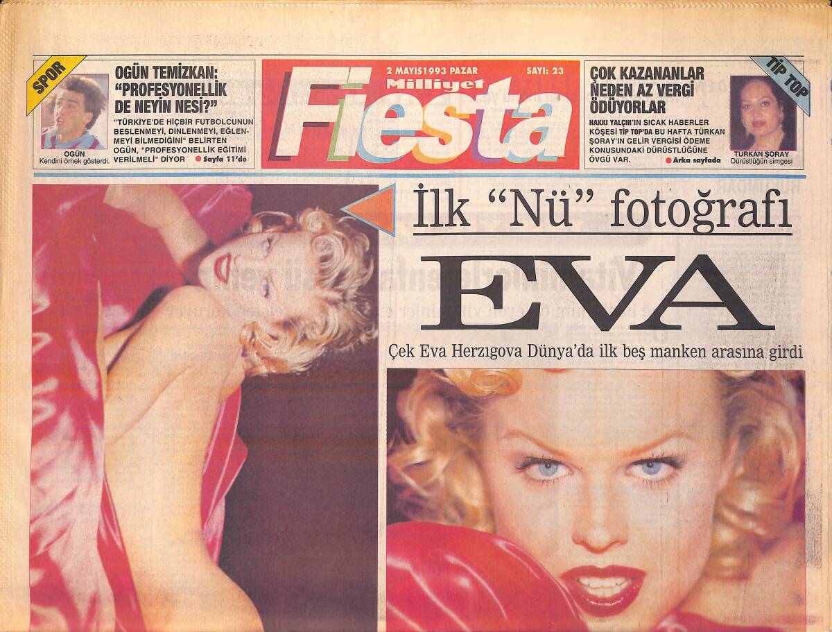 Milliyet Gazetesi Fiesta Eki 2 Mayıs 1993 - Orhan Gencebay Ve Sibel Can Birlikte Kaset Doldurdular - Berkant'ın Dönüşü GZ156201 - 1