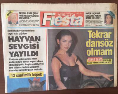 Milliyet Gazetesi Fiesta Eki 20 Haziran 1993 -Türkiyede Evcil Hayvan Sevgisi Yayıldı GZ6723 - 2