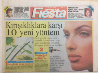 Milliyet Gazetesi Fiesta Eki 21 Mart 1993 - Muazzes Ersoyun Arkasındaki Güç GZ24594 - 1