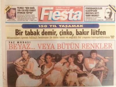 Milliyet Gazetesi Fiesta Eki 25 Nisan 1993 - Bir Tabak Demir,Bakır Çinko Lütfen GZ38822 - 1