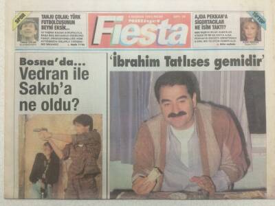 Milliyet Gazetesi Fiesta Eki 6 Haziran 1993 - İbrahim Tatlıses Yeni İboyu Anlattı GZ38011 - 1