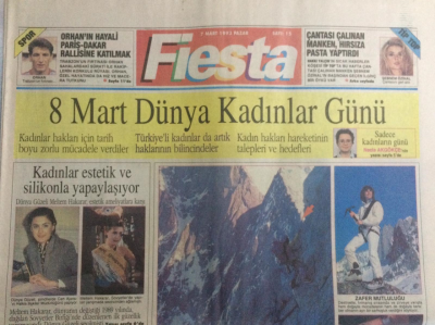 Milliyet Gazetesi Fiesta Eki 7 Mart 1993 - Sezen Aksu Bankada Bir Kuruş Param Yok GZ21585 - 1