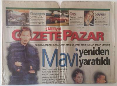 Milliyet Gazetesi Gazete Pazar Eki 12 Eylül 1999 - Tuğba Özay İle Söyleşi GZ22728 - 1