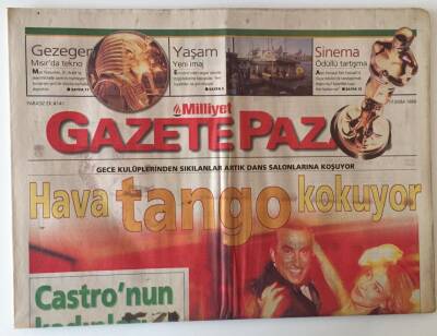 Milliyet Gazetesi Gazete Pazar Eki 17 Ekim 1999 - Hava Tango Kokuyor - GZ20643 - 1