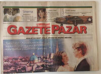 Milliyet Gazetesi Gazete Pazar Eki 21 Kasım 1999 - Aralıktan Mart Ayına , Viyanada Beşinci Mevsim Valsler Günlük Yaşamın Bir Parçası - GZ20644 - 1