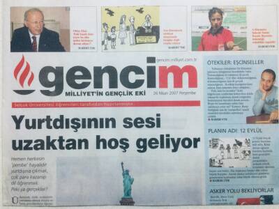Milliyet Gazetesi Gencim Eki 26 Nisan 2007 - Din Kardeşliği Konyada GZ42860 - 1