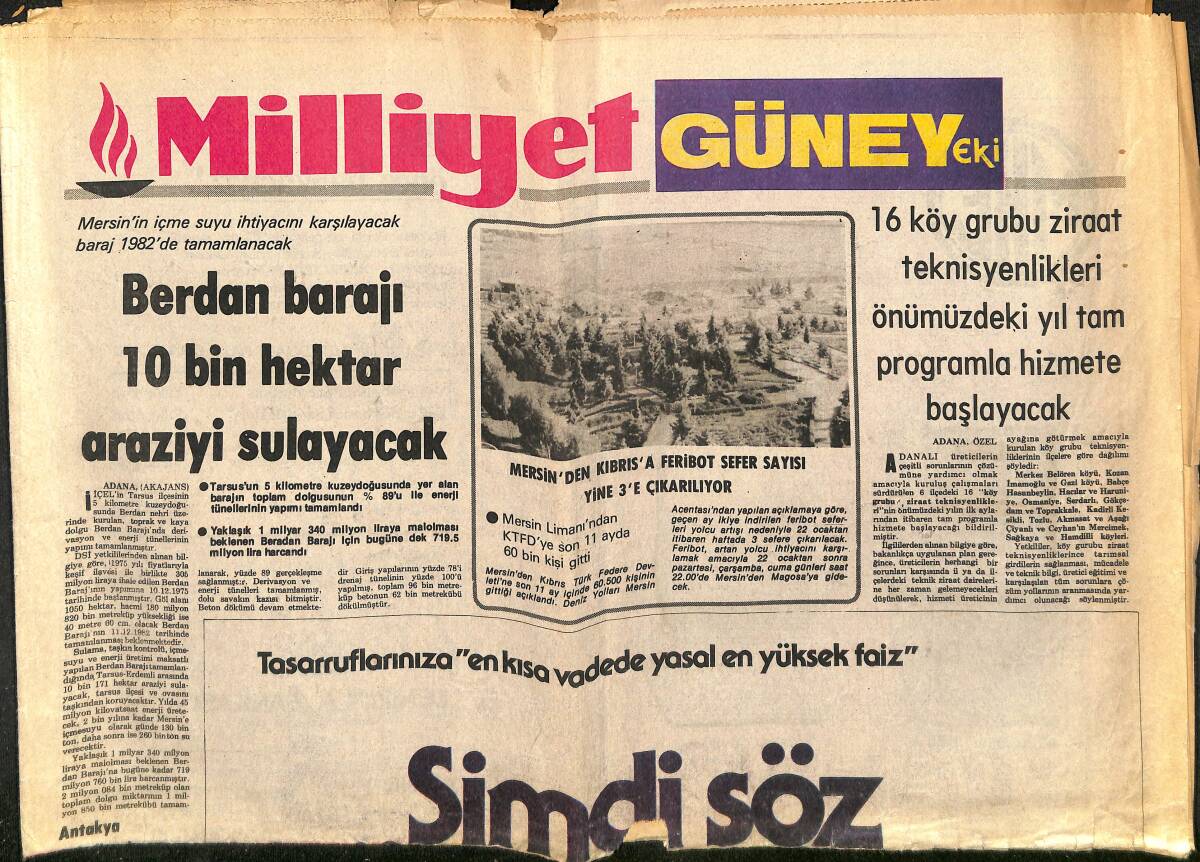 Milliyet Gazetesi Güney Eki - Mersin'den Kıbrıs'a Feribot Sefer Sayısı Yine 3'e Çıkarılıyor GZ148038 - 1