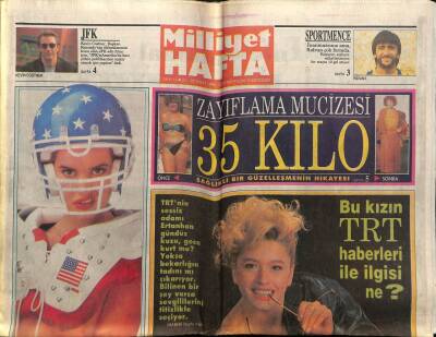 Milliyet Gazetesi Hafta Eki 29 Şubat 1992 - Orhan Erhantan Manken Aysu Başarla Yakalandı GZ78590 - 1