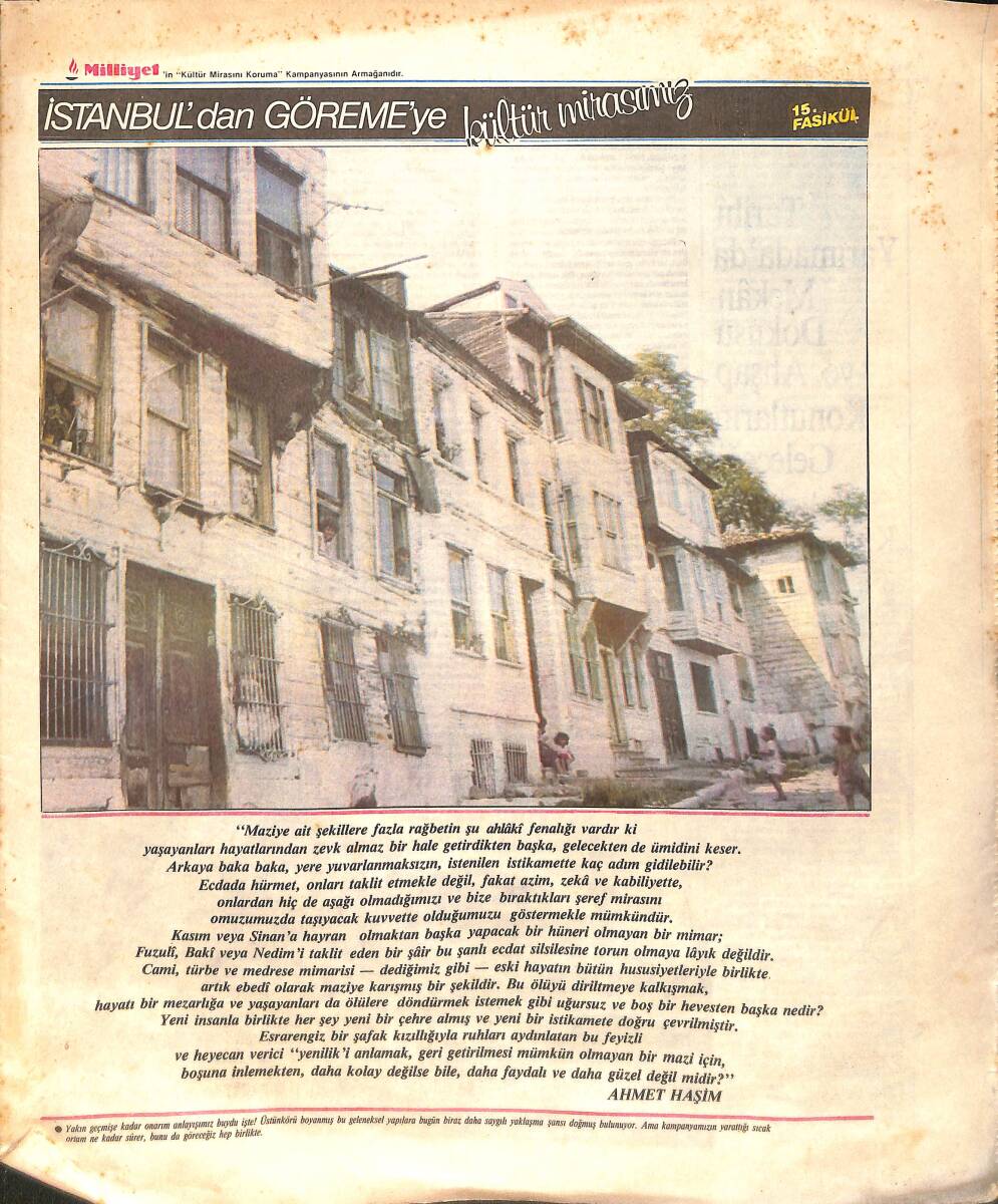 Milliyet Gazetesi İstanbul'dan Göreme'ye Kültür Mirasımız 15. Fasikül GZ154542 - 1
