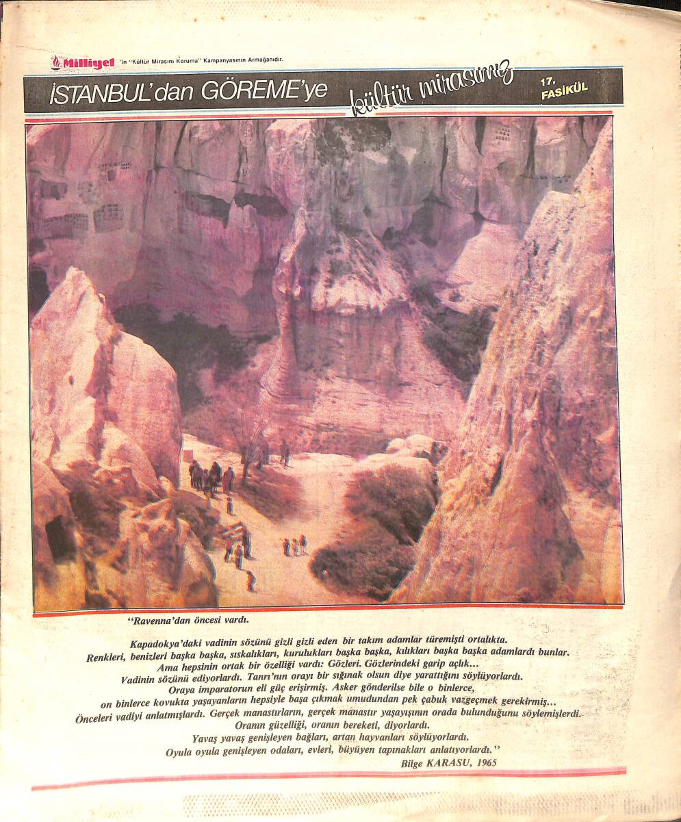 Milliyet Gazetesi İstanbul'dan Göreme'ye Kültür Mirasımız 17. Fasikül GZ154541 - 1