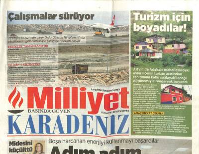 Milliyet Gazetesi Karadeniz Eki 10 Haziran 2015 - Çayda Kota Arttırıldı GZ99964 - 1