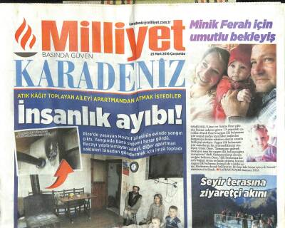 Milliyet Gazetesi Karadeniz Eki 23 Mart 2016 - Samsunda Trafiğe Dronelu Çözüm GZ107155 - 1