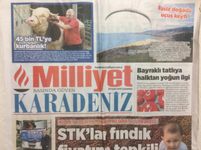 Milliyet Gazetesi Karadeniz Eki 29 Aralık 2011 - Stklar Fındık Fiyatına Tepkili GZ27887 - 1
