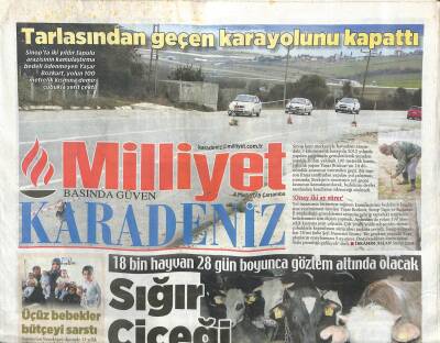 Milliyet Gazetesi Karadeniz Eki 4 Mart 2015 - 18 Bin Hayvan 28 Gün Boyunca Gözlem Altında Olacak GZ109880 - 1