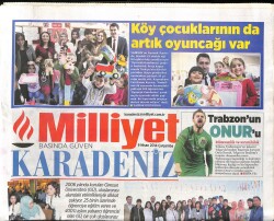 Milliyet Gazetesi Karadeniz Eki 9 Nisan 2014 - Gümüşhanenin Tek Kadın Başkanı Mazbatasını Aldı GZ100297 - 2