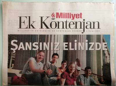 Milliyet Gazetesi Kontenjan Eki 4 Ekim 2003 Açıkta Kalmayın -GZ44032 - 2