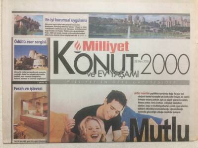 Milliyet Gazetesi Konut Eki 28 Ekim 2000 - Mutlu Mekanlar GZ35659 - 1
