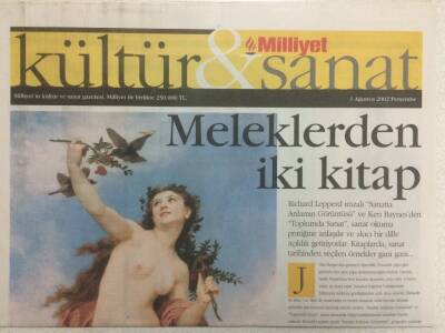 Milliyet Gazetesi Kültür Sanat Eki 1 Ağustos 2002 - Meleklerden İki Kitap GZ35874 - 1