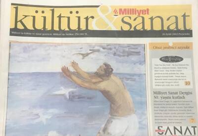 Milliyet Gazetesi Kültür -Sanat Eki 26 Eylül 2002- Denize Nazır Deniz Sergisi GZ36434 - 1