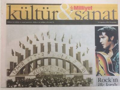 Milliyet Gazetesi Kültür&Sanat Eki 22 Ağustos 2002 - Rockın İkl Kralı GZ35306 - 1