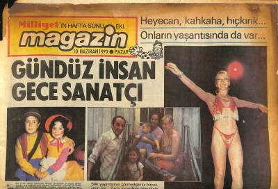 Milliyet Gazetesi Magazin Eki 10 Haziran 1979 - En Ünlü Tarzan Akıl Hastanesine Yatmaktan Kurtuldu GZ86346 - 1