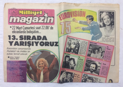 Milliyet Gazetesi Magazin Eki 13 Ocak 1985 - Rıza Silahlıpoda-Nilüfer Çifti Melike Restoranda Aşklarını Yaşadılar - GZ17426 - 1