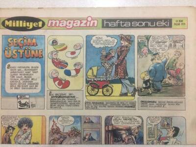 Milliyet Gazetesi Magazin Eki 14 Ekim 1979 - Saçsız Ama Sakallı Anthony Quınn GZ50636 - 1