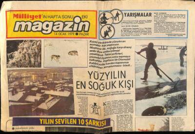 Milliyet Gazetesi Magazin Eki 14 Ocak 1979 - Yılın Sevilen 10 Şarkısı GZ75090 - 1
