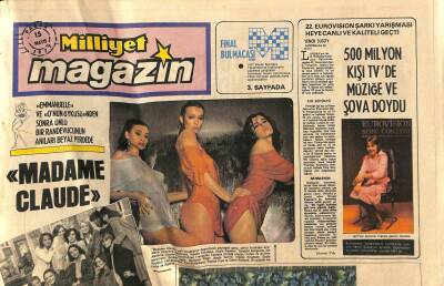 Milliyet Gazetesi Magazin Eki 15 Mayıs 1977 - 22. Eurovision Şarkı Yarışması Heyecanlı Ve Kaliteli Geçti GZ113937 - 1