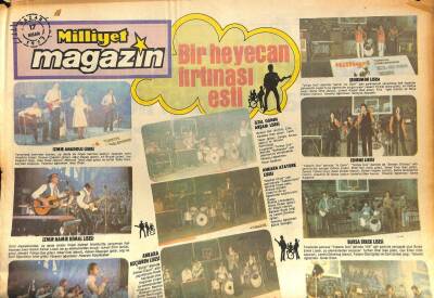 Milliyet Gazetesi Magazin Eki 17 Nisan 1977 - Bir Heyecan Fırtınası Esti - İzmir Anadolu Lisesi - Edirne Lisesi - İzmir Namık Kemal Lisesi GZ85747 - 1