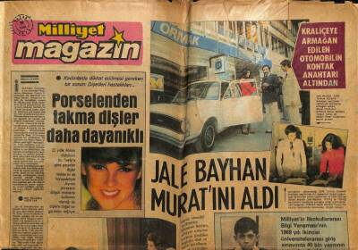 Milliyet Gazetesi Magazin Eki 19 Eylül 1976 - Jale Bayhan Muratını Aldı GZ78564 - 1