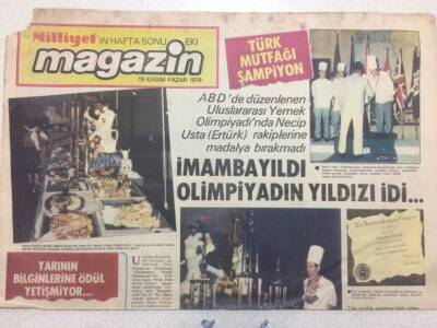 Milliyet Gazetesi Magazin Eki 19 Kasım 1978 - Türk Mutfağı Şampiyon GZ52113 - 1