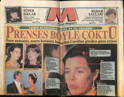 Milliyet Gazetesi Magazin Eki 19 Nisan 1992 - Süper Şıklar Ve Ayşegül Tecimer GZ61250 - 1