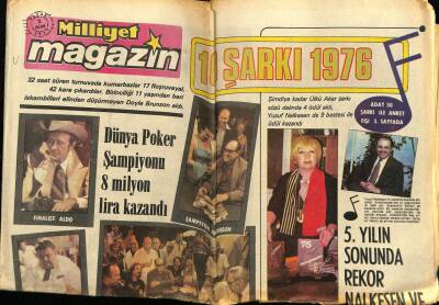 Milliyet Gazetesi Magazin Eki 2 Ocak 1977 - Ülkü Aker, Yusuf Nalkesen GZ78570 - 1