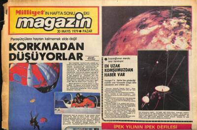 Milliyet Gazetesi Magazin Eki 20 Mayıs 1979 - Leonardo Da Vinci , Paraşütün Tarihçesi GZ85611 - 1