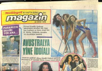 Milliyet Gazetesi Magazin Eki 22 Ekim 1978 - Denise Coward, Mario Andretti, Ayhan Işık Ekranda GZ105624 - 1